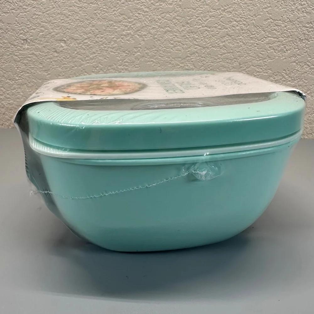 Bentgo All-in One Salad Container Sealed NEW Coastal Aqua Office School Picnic